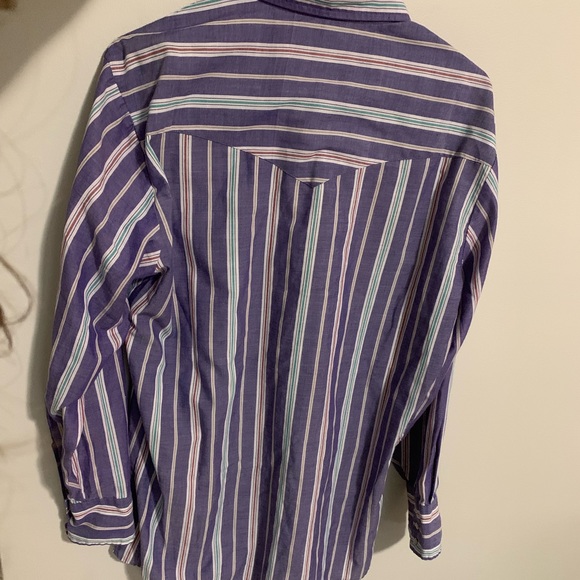 Retro ELY PLAINS Western LS Pearl Snap western cowboy 15.5 - Picture 7 of 13